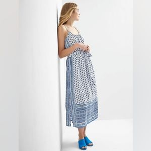 Gap Blue Mosiac Print Maxi Dress